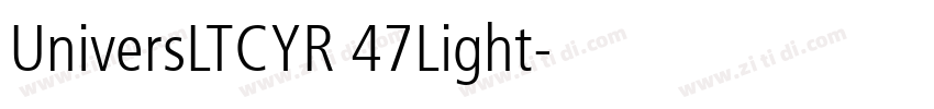 UniversLTCYR 47Light字体转换